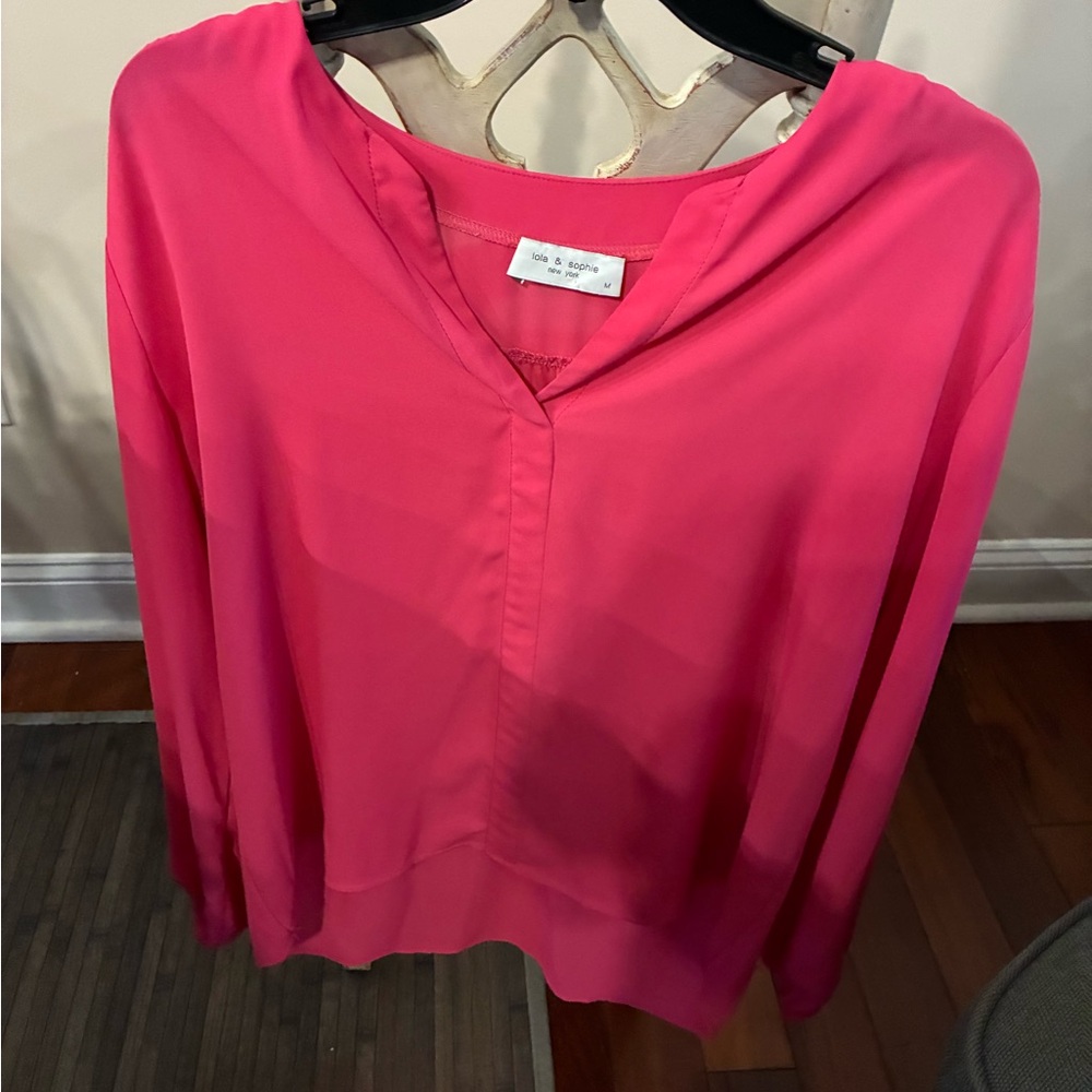Lola & Sophie Vibrant Pink Blouse